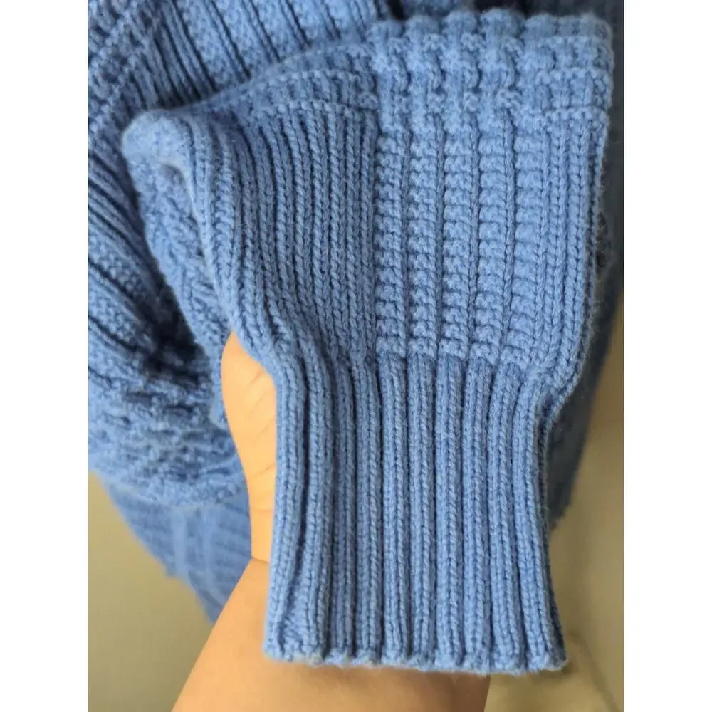 Christian Dior chunky grandpa preppy basket weave XL luxury sweater